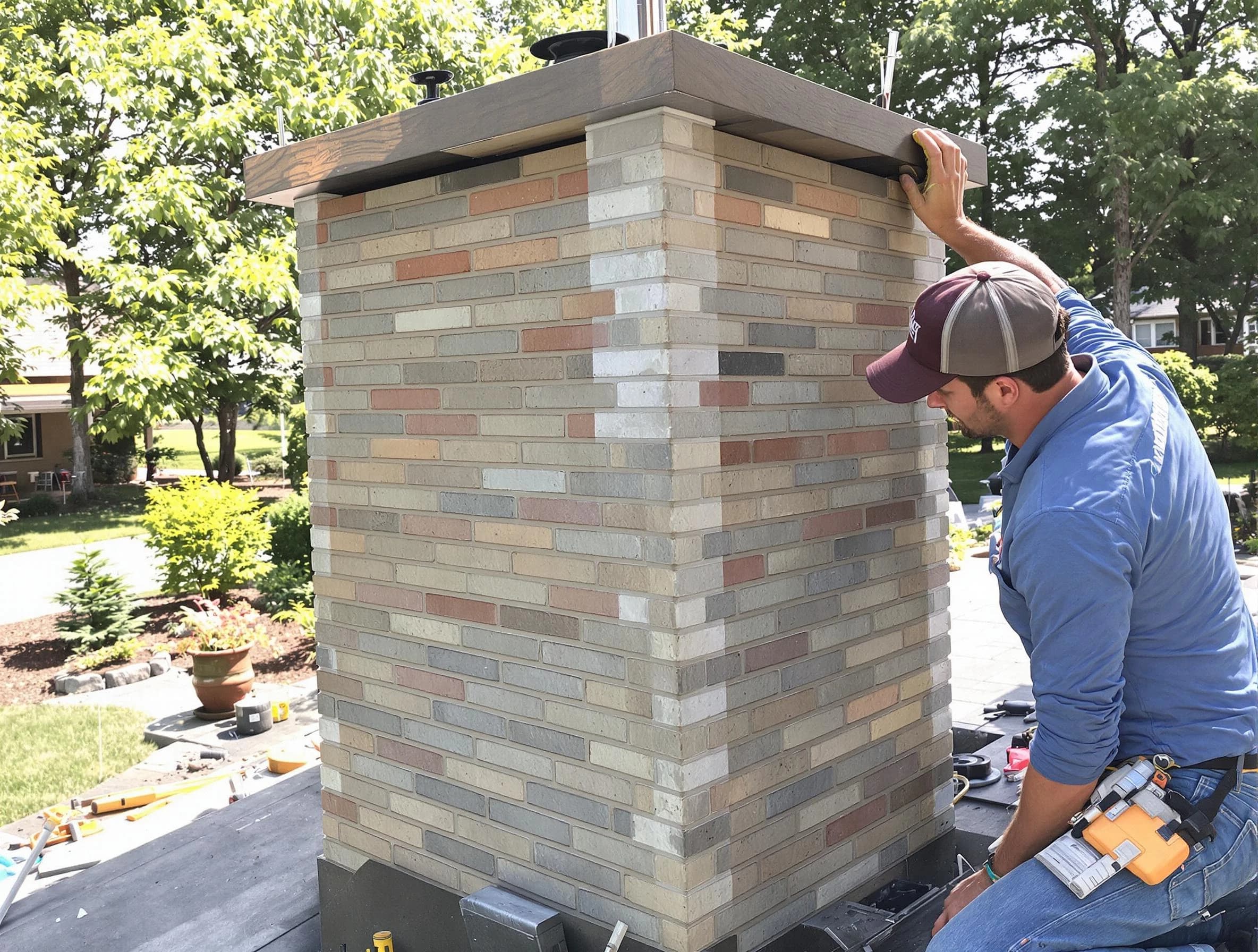 Twin Lakes Chimney Sweep completing a modern chimney remodel in Twin Lakes, CO