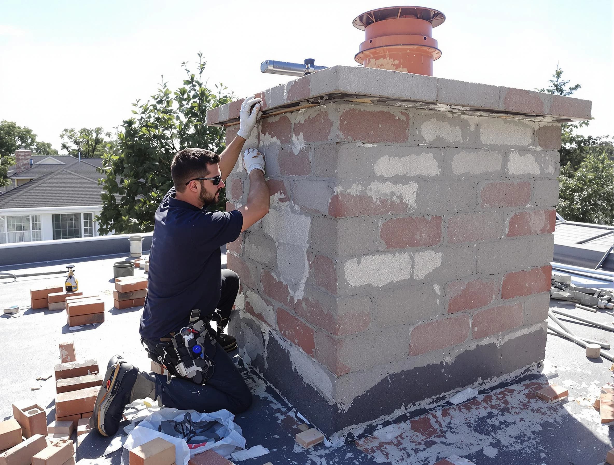Advanced chimney repair process by Twin Lakes Chimney Sweep in Twin Lakes, CO