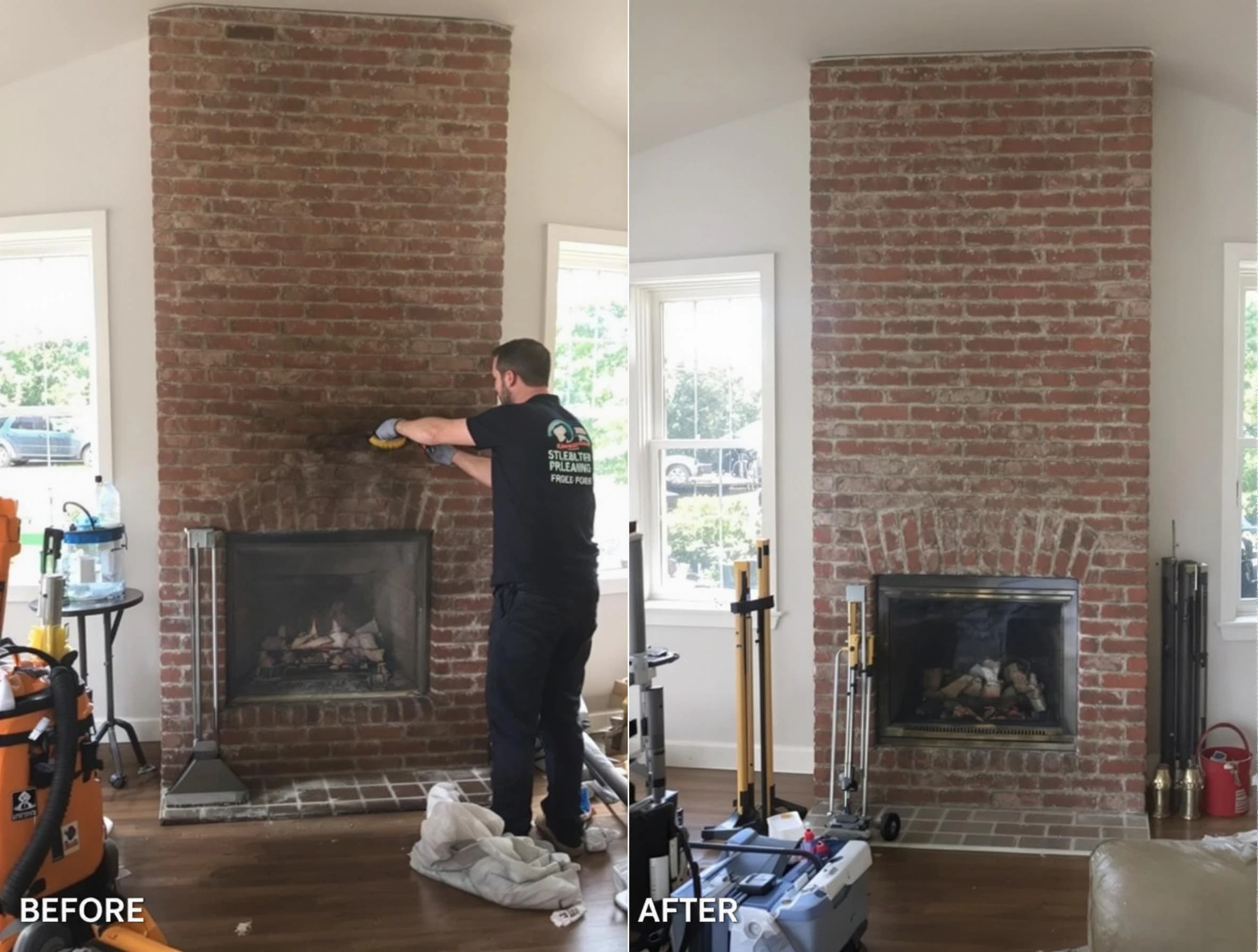 Finished chimney sweeping service by Twin Lakes Chimney Sweep in Twin Lakes, CO