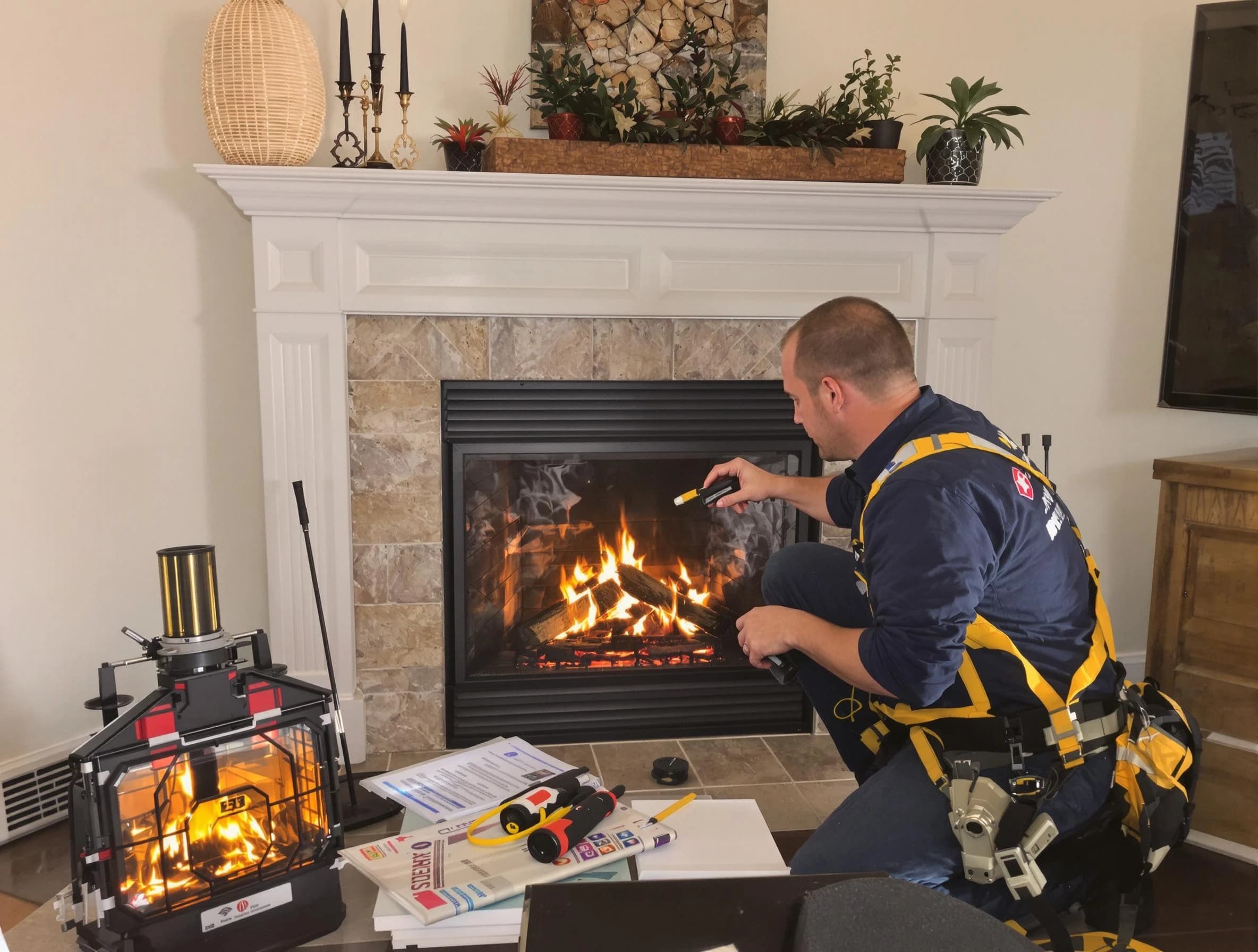 Safety-focused fireplace inspection by Twin Lakes Chimney Sweep in Twin Lakes, CO