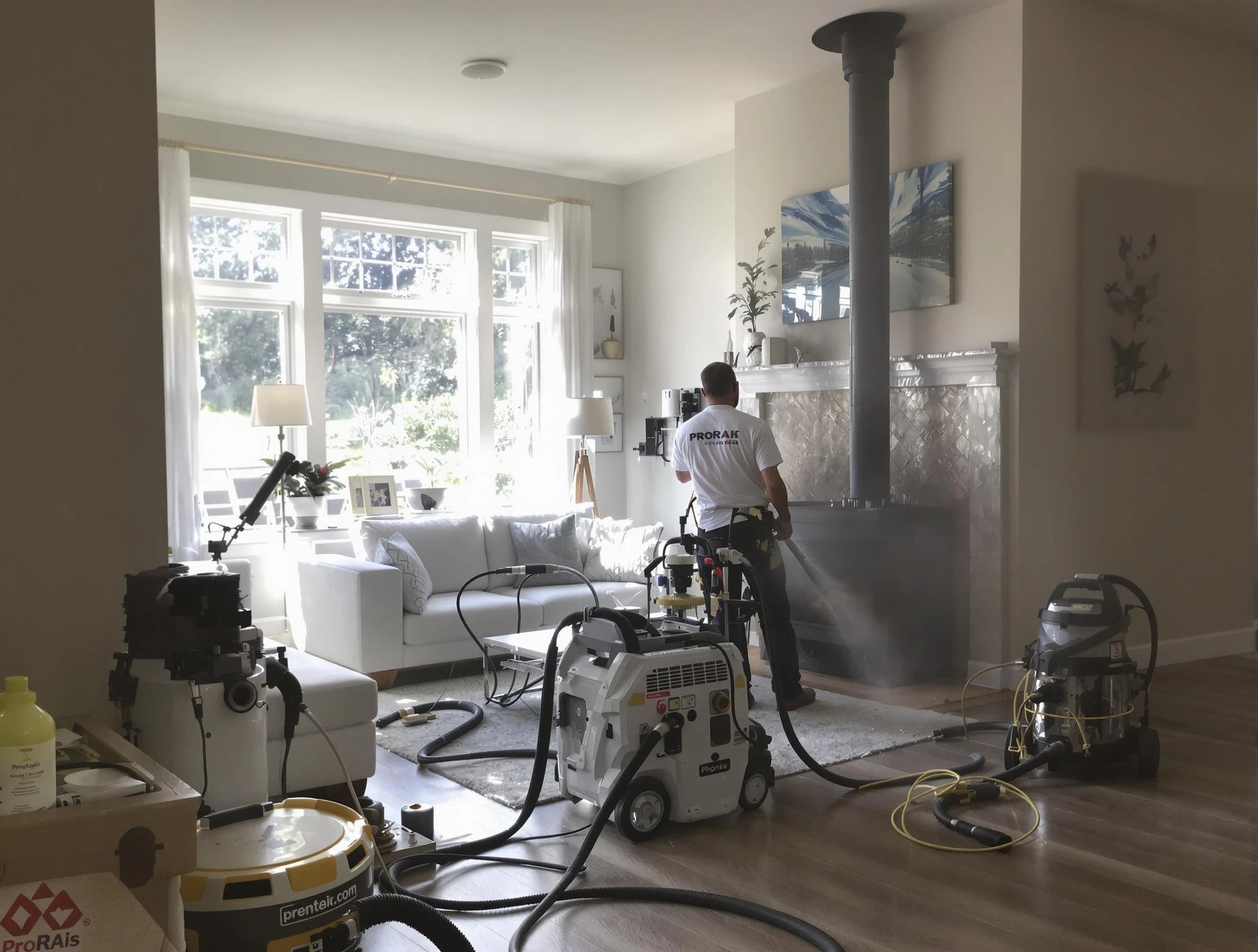 Soot removal service by Twin Lakes Chimney Sweep for a fireplace in Twin Lakes, CO