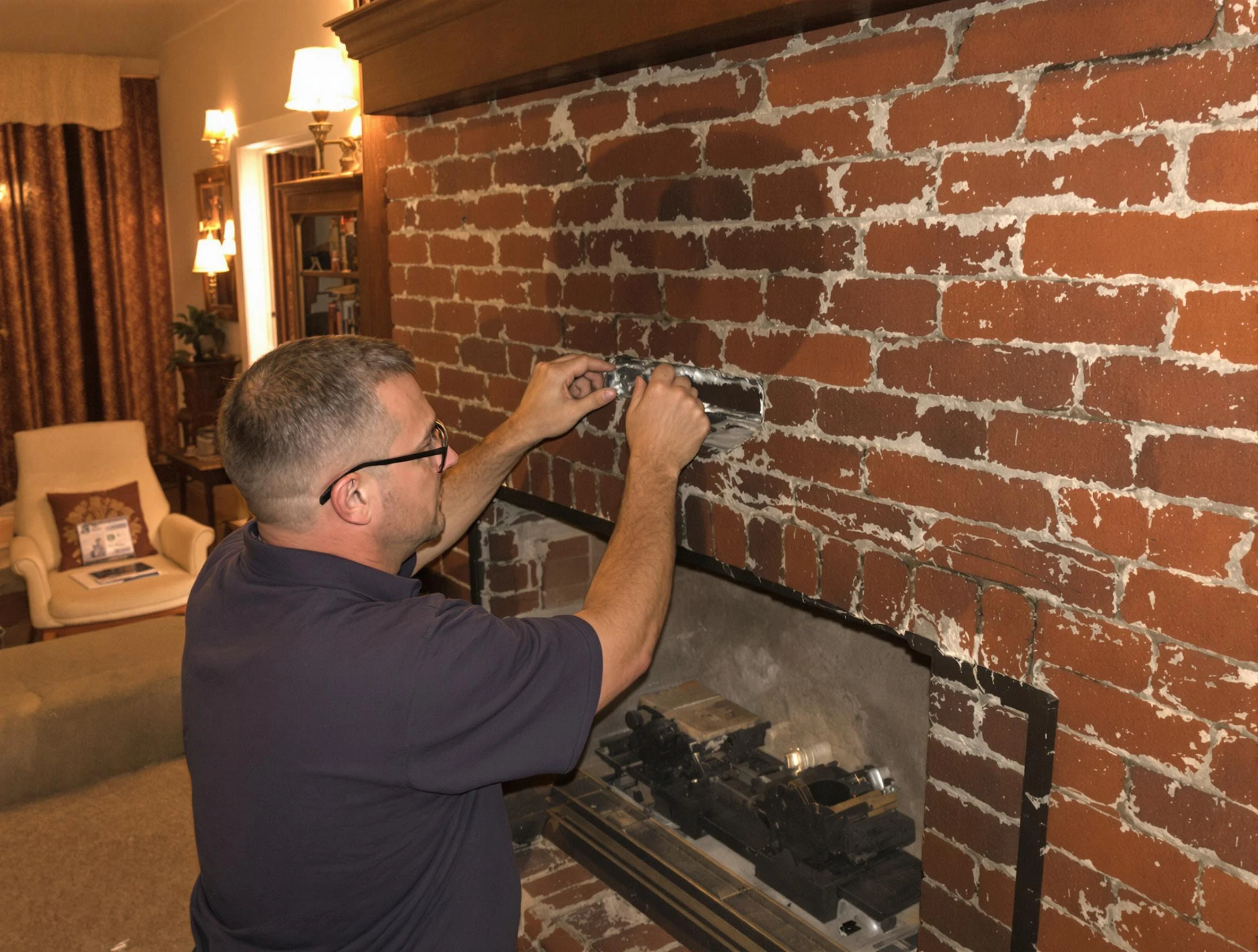 Twin Lakes Chimney Sweep expert fixing a fireplace in Twin Lakes, CO